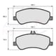 thumbnail image 3 of Pastillas Freno para auto Mercedes Benz GLK280 2009-2015 Delantero, 3 of 4
