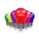 thumbnail image 1 of Bombilla LED ORALUCE A15 de 5 W, 450 LM, 6 colores, E26, equivalente a 40 W, paquete de 6, 1 of 9