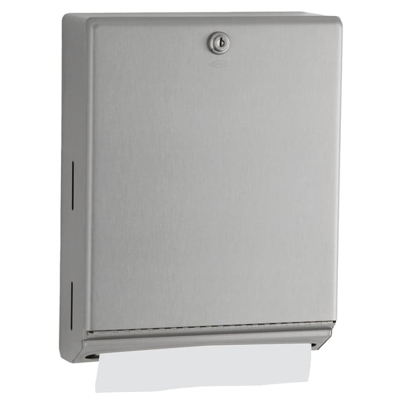 Dispensador de toallas de papel Bobrick B-262 de acero inoxidable