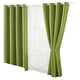 thumbnail image 1 of Set De Cortina Blackout 2 Paños Argollas 8 Piezas Verde Isidora Doral, 1 of 2