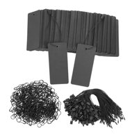 Magideal - 300 Piezas Precio Negro Tags Ropa Etiquetas Colgantes Para Colgar Etiquetas Colgantes Para El Día De La Madre Merchandising De San Valentín Día De San