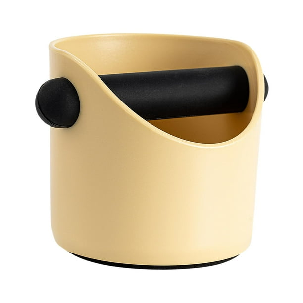Cubo de café exprés con barra de extraíble, cubo de basura de café molido pequeño para cafetería, accesorios para máquina de café exprés, posos Caqui
