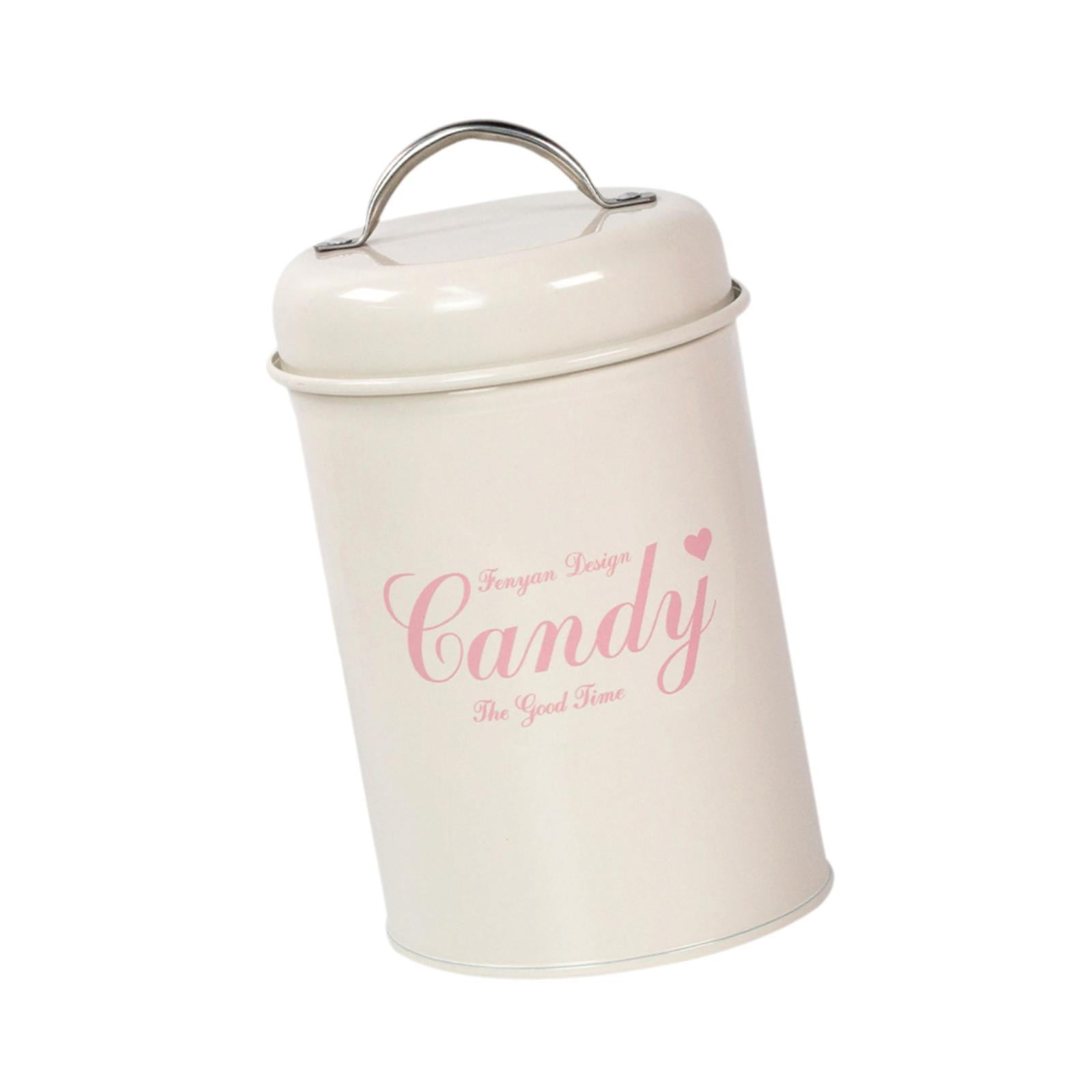 Bothyi - Recipiente De Café Con Tapa De Arroz Con Nueces De Regalo Para Perros Recipiente Para La Oficina De La Barra De Despensa Dulces Blancos