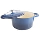 thumbnail image 3 of Horno holandés Crock-Pot de hierro fundido esmaltado artesanalmente, 7 litros, azul zafiro, 3 of 6
