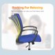 thumbnail image 2 of Silla de oficina BestOffice ergonómica de malla azul ajustable, 2 of 7
