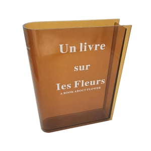 Bothyi - Florero De Libro Florero Moderno Para Estantería De Cocina Soporte Para Ramo Marrón