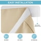 thumbnail image 2 of RYB HOME Cortina Blackout para Puerta Francesa, Beige Biscotti, Sin Taladro, 2 of 3
