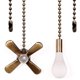 thumbnail image 1 of Cadena de tirador para ventilador Akahttbn 35 cm Bronce – Pack de 2, 1 of 5