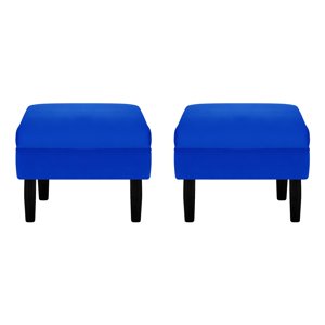 Bodevir - Set Pouf Sky 1C Felpa 00 Azul Rey