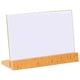 thumbnail image 1 of Letrero de mesa acrílico tipo T, letrero de mesa de madera de haya, tarjeta de exhibición de oficina, tarjeta de comida, soporte de madera, tarjeta de precio, tamaño A4, madera maciza, 1 of 5