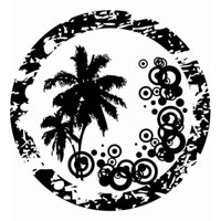 Rienda Libre Graphics - Decomural Palm Trees Seaside Ws-15497
