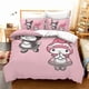 thumbnail image 1 of v1214 Bed Sheets Cinnamoroll Quilt Cover Pillowcase Set Single Double Bed Cute Cartoon Suitable for Boys Girls Children Gifts Decoration 3-Piece Bedding Set (1 Duvet Cover + 2 Pillow Shams) Bed Sheets, 1 of 5