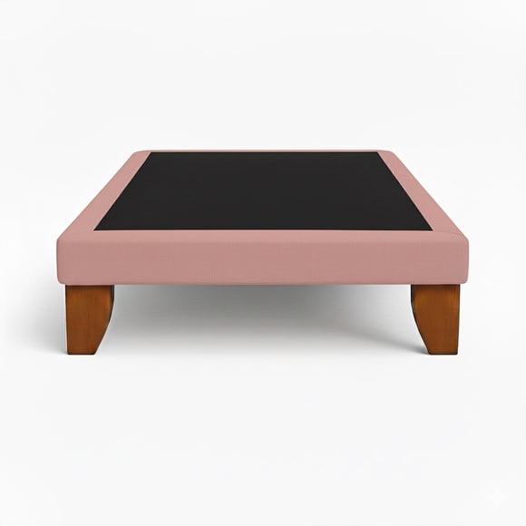 Base de Cama Plazas y media 1.5 Color Palo Rosa