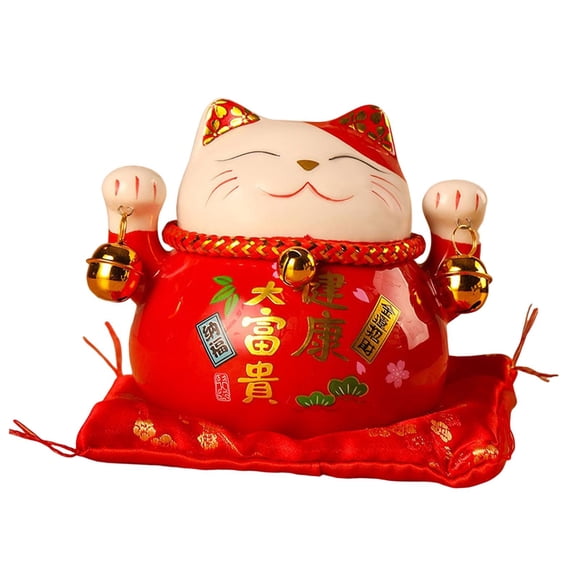 Lucky Cat Money Bank Decoración De Regalo Adornos De Mesa Oficina Decoración Para El Hogar
