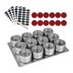 thumbnail image 3 of Latas De Especias Magnéticas Multiusos Contenedor De Almacenamiento De Acero Inoxidable 12 Piezas, 3 of 5