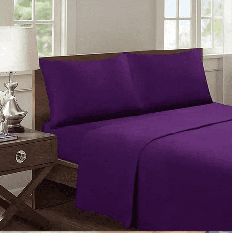 Genérico - Juego Sabanas 1.5 Plaza 188 Hilos Varios Colores