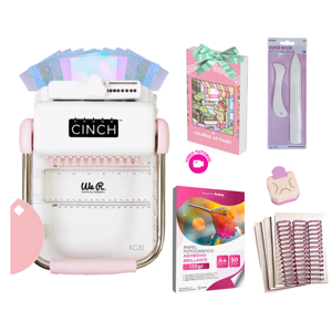 Kit De Cinch Rosa Plegadores + Planners + Resma
