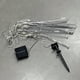 thumbnail image 1 of 1set, Solar String Lights Outdoor Waterproof, Blue Solar Meteor Rain Lights, 8 Tubes 144 Led Solar Icicle Drop Rain Lights, Christmas Tree Yard Party Patio Christmas Decoration, Waterproof Solar Patio, 1 of 2