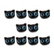 thumbnail image 5 of 10 Piezas De Cuentas De Cabeza De Gato, Cuentas De Gatito Para Pulseras, Adornos, Cuentas Negras Y Ojos Azules, 5 of 5