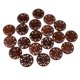 thumbnail image 3 of 20 piezas vintage ronda 2 agujeros huecos botones de madera para coser artesanales 23mm, 3 of 3