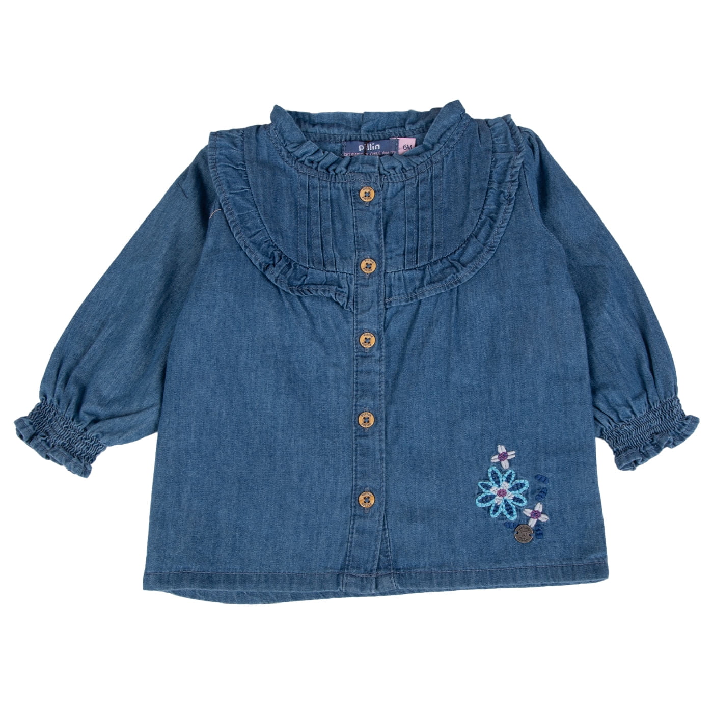 Blusa Bebé Niña Denim Pillin