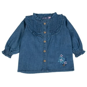 Blusa Bebé Niña Denim Pillin