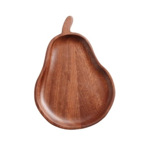 Magideal - Plato De Madera Plato De Madera Bandeja Para Té Y Café Bandeja Decorativa Bandeja De Madera Bandeja De Madera Para Servir Para Encimera Centro De Mesa En Forma De Pera