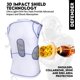 thumbnail image 2 of Camiseta de fútbol Exxact Sports 5 almohadillas para adulto, blanca, 2 of 6