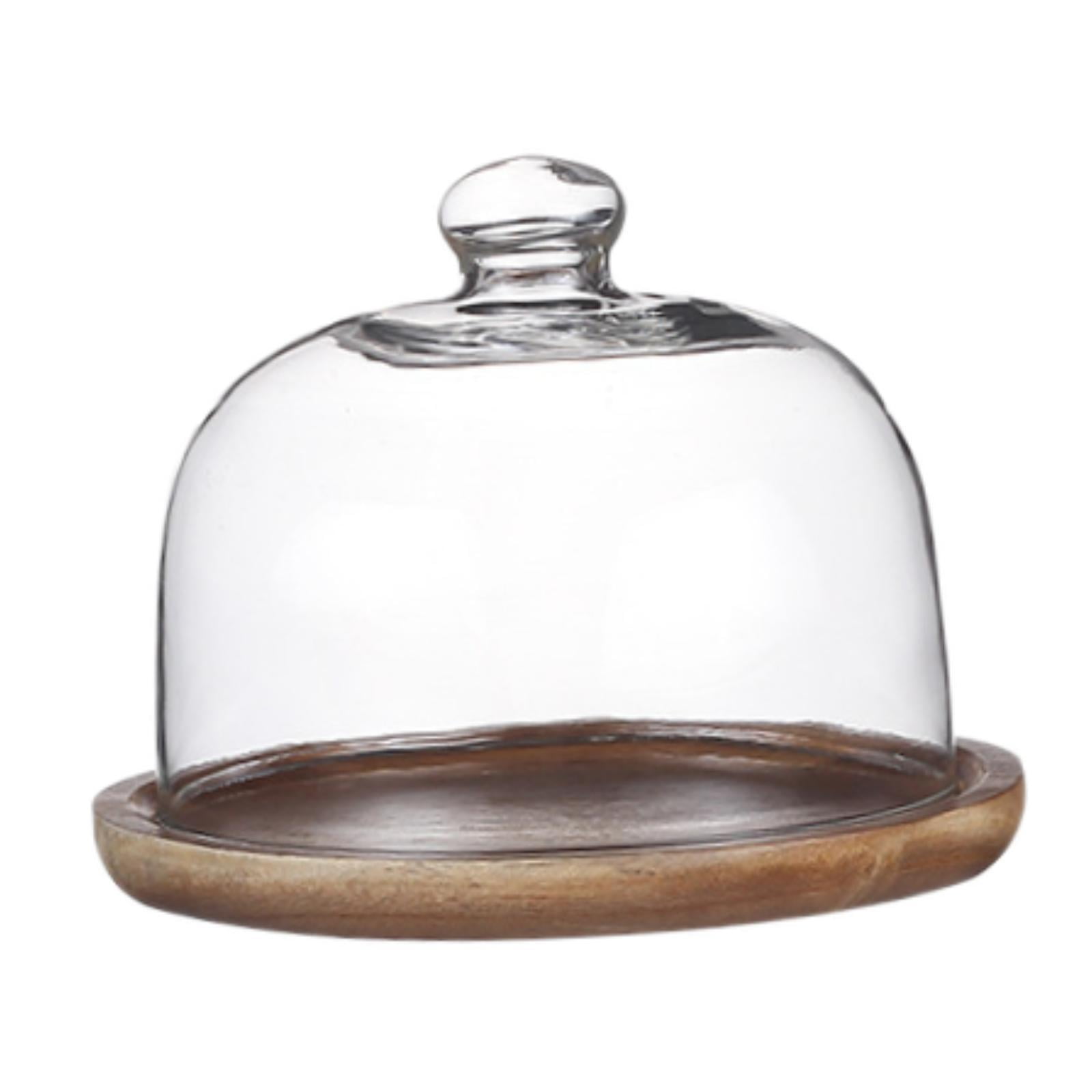 Bothyi - Soporte Para Tartas Con Cúpula De Cristal, Plato Para Exhibición De Pan Para Cupcakes, Bodas, Cumpleaños