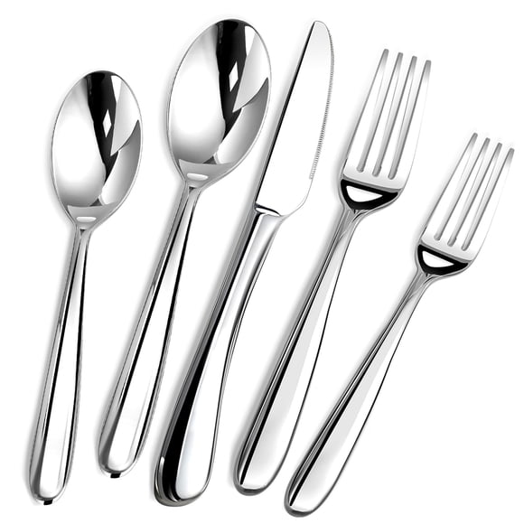 Juego de cubiertos Stilloye Heavy Duty de acero inoxidable, 60 piezas