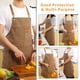 thumbnail image 4 of Delantal de chef Tosewever de lona con parte trasera cruzada y correas ajustables, 4 of 7