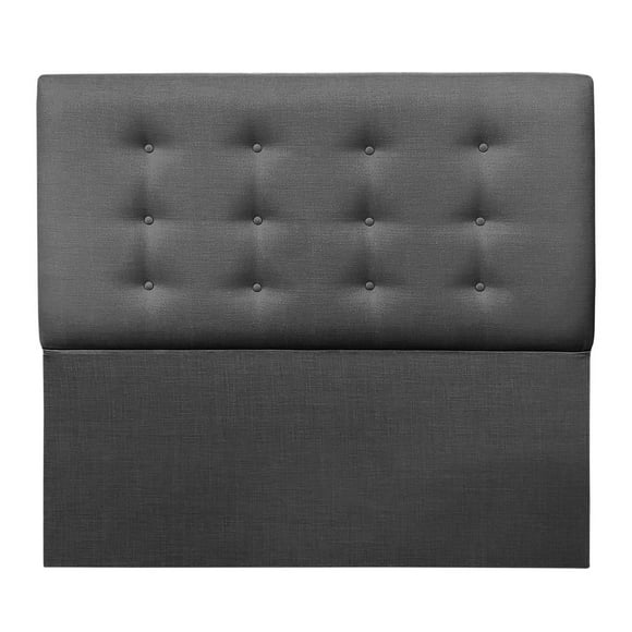 Respaldo Botone Premium King Lino Grafito