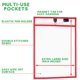 thumbnail image 3 of Bolsas magnéticas de borrado en seco Two Point, pack de 6, orientación vertical, 25 × 36 cm, 3 of 6