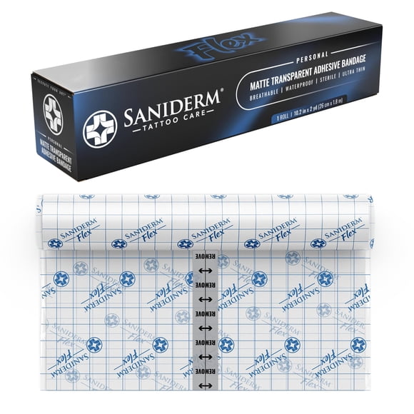 Vendaje para después del tatuaje Saniderm Flex Personal Roll