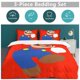 thumbnail image 5 of Super Mario Bed Duvet Cover Microfiber Bedding Sets 3D Printed Lightweight 3 Piece Comforter Sets for Kids Boys Girls, 5 of 5