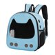 thumbnail image 1 of Transportín Para Mascotas Con Bolsillo Lateral Mochila Para Gatos Para Viajar Senderismo Pesca Azul, 1 of 5