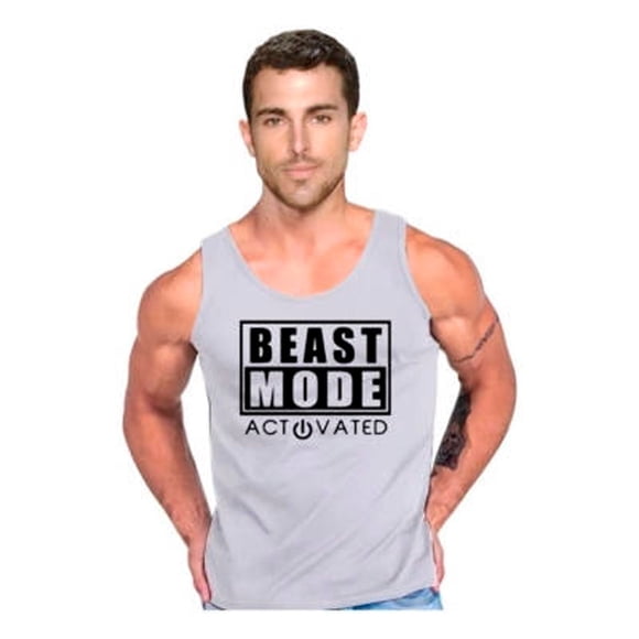 Polera Beast Mode Activated Gimnasio Musculosa Tank Gym