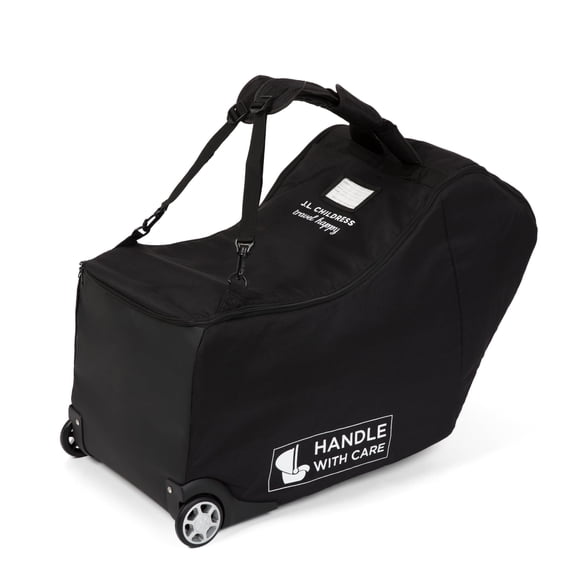 Bolsa con ruedas para silla de auto infantil J.L. Childress, negra