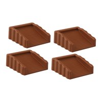 Bothyi - Tope De Puerta De Goma Para Casa, Apartamento Y Baño, 4 Unidades, Color Marrón