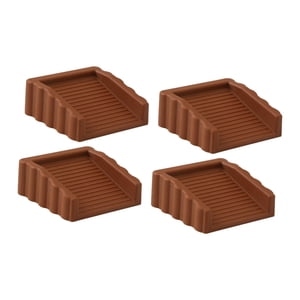 Bothyi - Tope De Puerta De Goma Para Casa, Apartamento Y Baño, 4 Unidades, Color Marrón