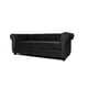 thumbnail image 2 of Sofá Chesterfield 3C Felpa Negro, 2 of 2