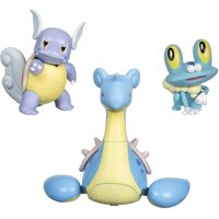 Figura De Batalla Pokémon Paquete Temático Tipo Agua 3 Pokémon