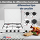 thumbnail image 4 of Cocina Encimera a Gas Licuado 4 Platos + KIT de Instalación Cocinilla Blanco, 4 of 7