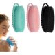 thumbnail image 1 of Esponja corporal silicona 3 pack exfoliante suave piel sensible imprescindible ducha, 1 of 7