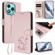 thumbnail image 2 of Funda Billetera con Relieve de Gato para Honor 400 Lite, Rosa, 2 of 6