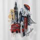 thumbnail image 2 of Cortina para Baño Estampada London Big Ben con Forro 2 Piezas, 2 of 4