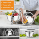 thumbnail image 2 of Pack 5 Bowl Pocillo Belug Acero Inoxidable Reposteria Cocina Plateado, 2 of 5