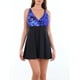 thumbnail image 1 of Traje de baño falda estampado azul Talla 3XL, 1 of 5