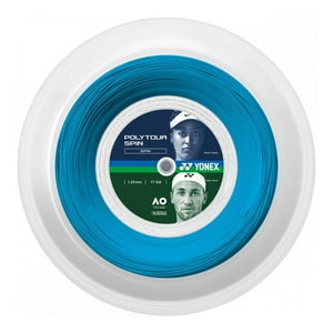 Cuerda De Tenis Yonex Poly Tour Spin 17L/1.20Mm Azul 200 Mts