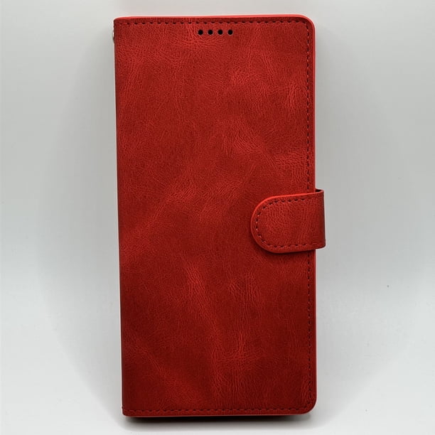 Premium Faux Leather Flip Wallet Case with Card Slots for Samsung Galaxy S20fe, S21, S22plus, S23+, S23ultra